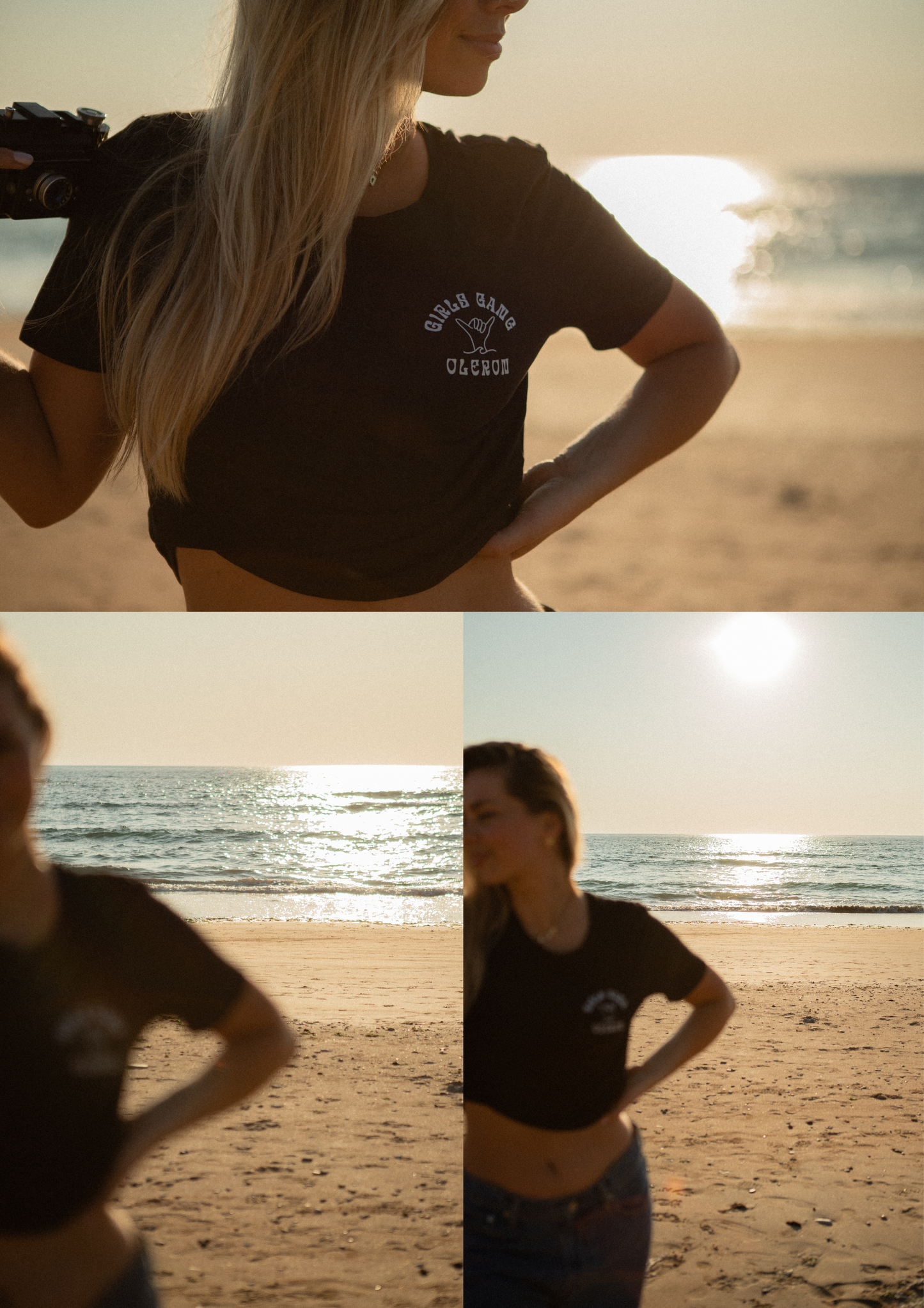 đ€Girls Gang OlĂ©ron - Baby tee noir