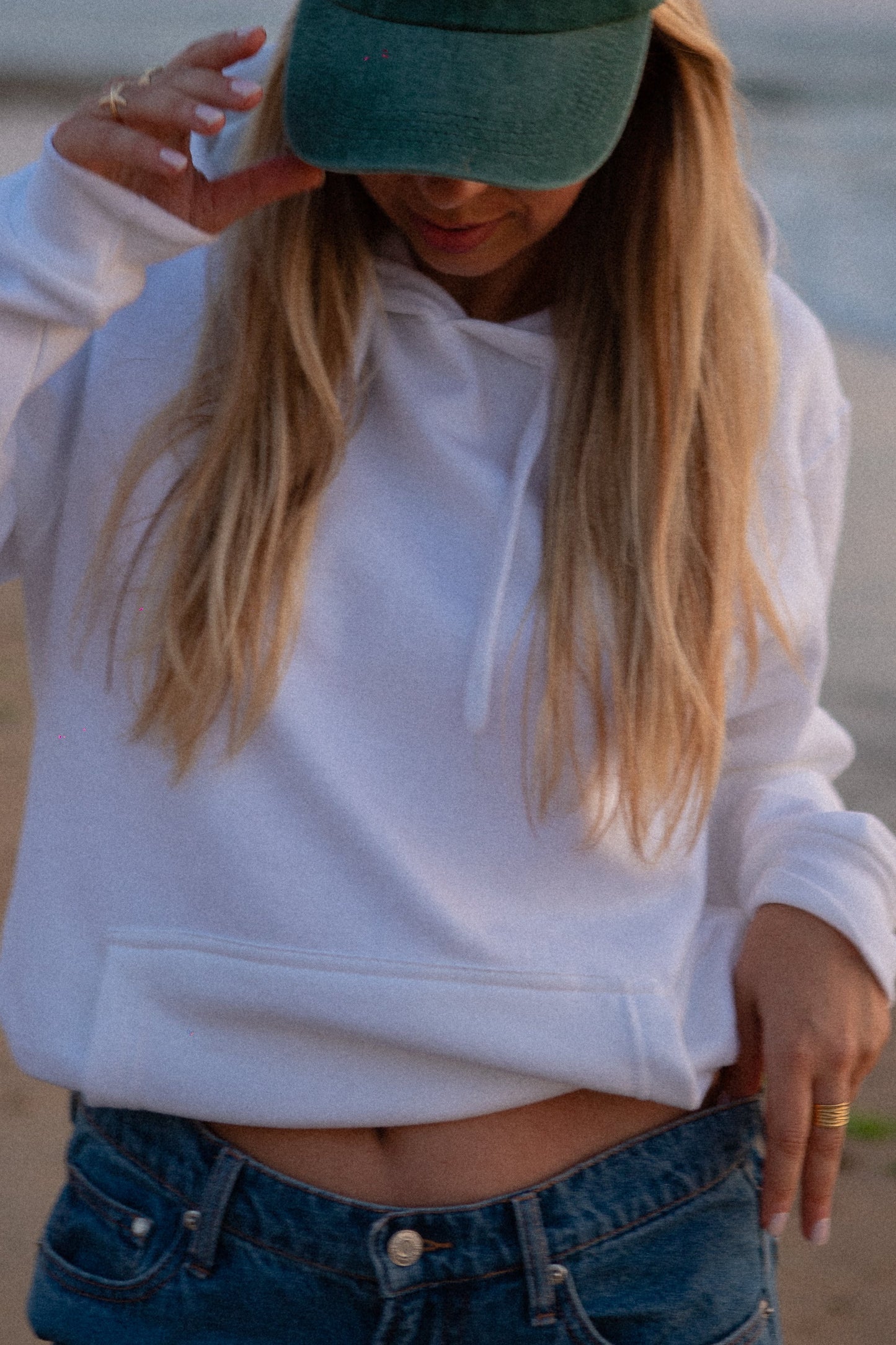 Sweat à capuche Girls Gang - Blanc