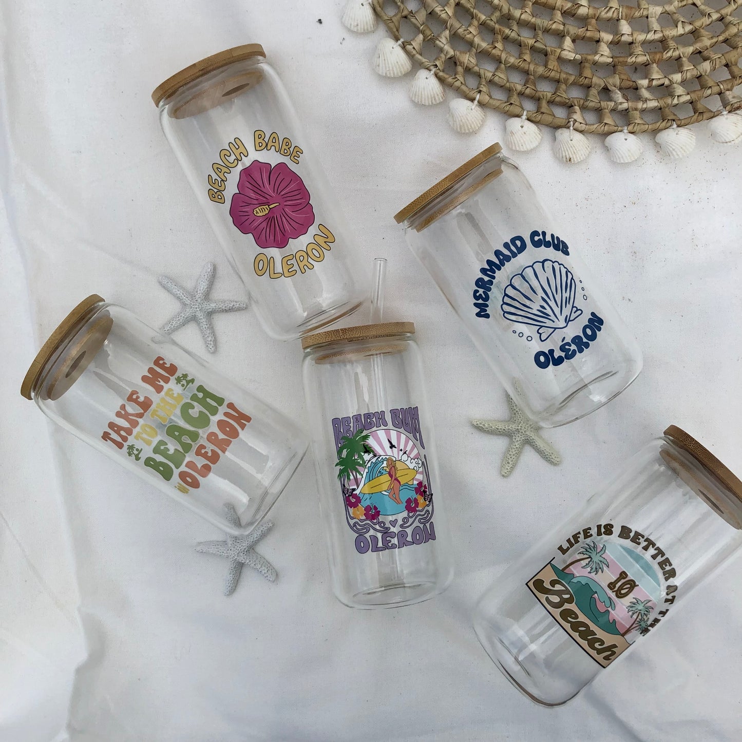 đ”Gourde en verre avec paille Illustrations Ăle dâOlĂ©ron