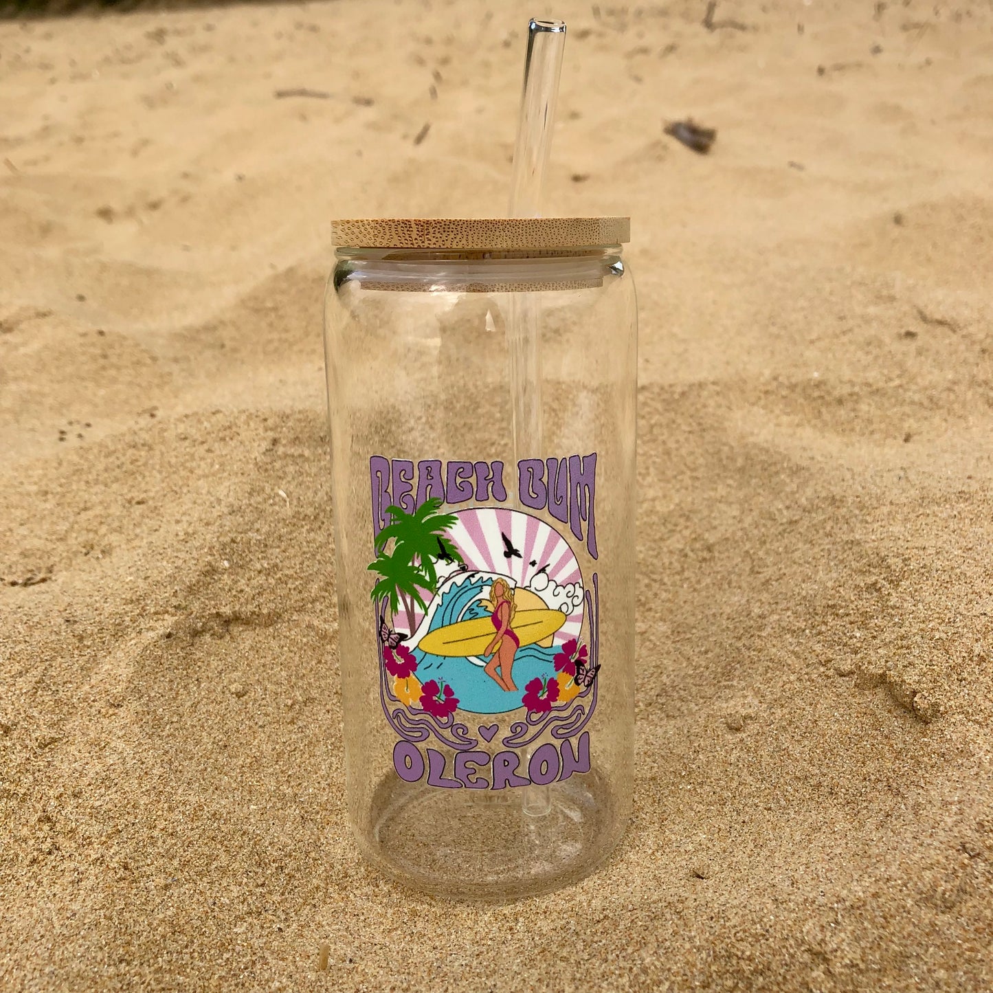 đ”Gourde en verre avec paille Illustrations Ăle dâOlĂ©ron