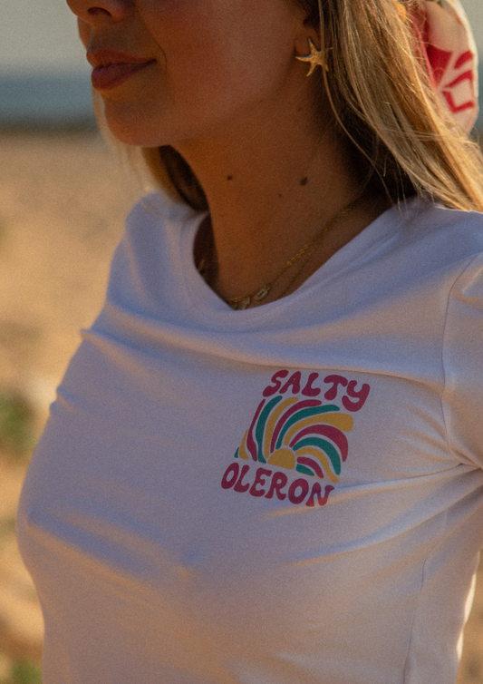 🧂Salty Oléron - Baby tee blanc