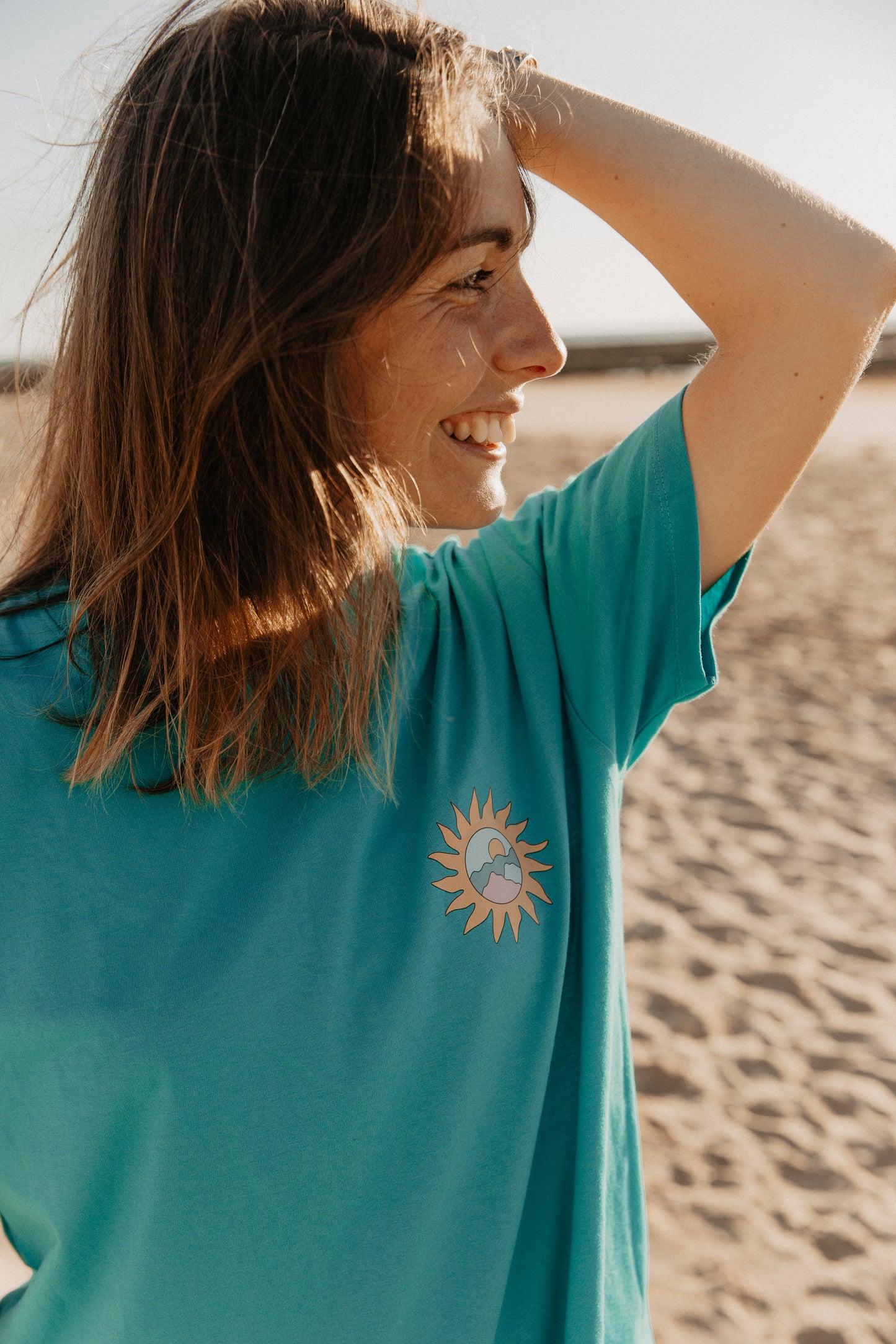 T-shirt Oleron Island - Turquoise