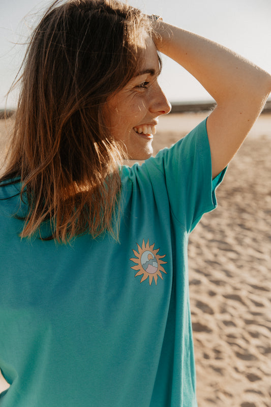 T-shirt Oleron Island - Turquoise