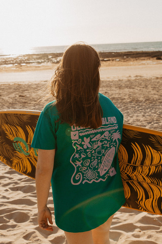 T-shirt Oleron Island - Emeraude
